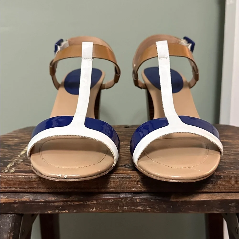 Tommy Hilfiger Fremont 2 Blue and White Heeled Sandals